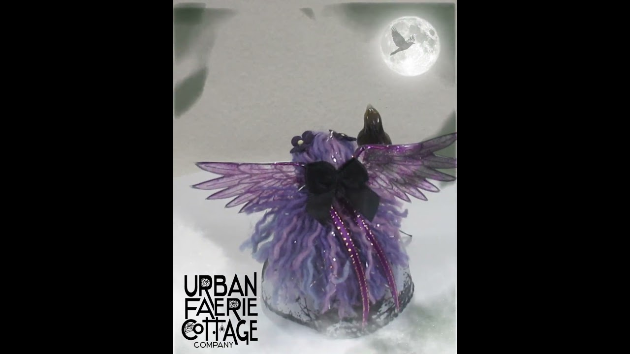 Raven Fairy Sable and her confidant Coal the raven! 