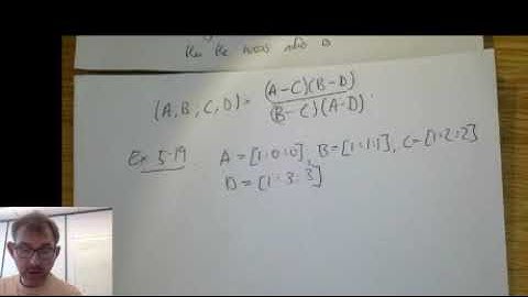 Week 11 §5.4 Cross Ratio
