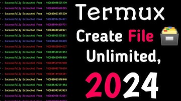 how to create unlimited  File In Termux 2024 | New Method | Termux Main File Kasay Banaye 2024