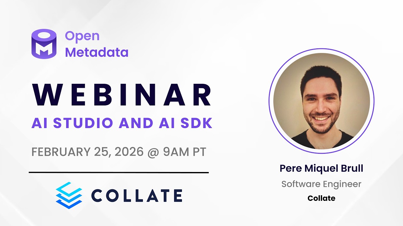 OpenMetadata’s AI SDK and Collate AI Studio - YouTube