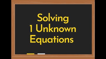 1 unknown equation solver