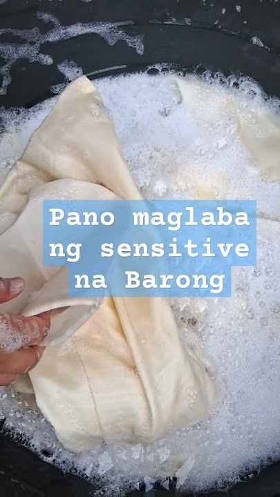 Tips on Washing Barong #barong