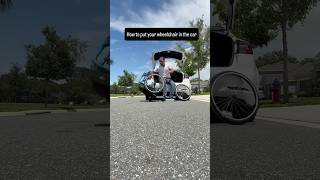Putting your wheelchair in the car