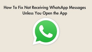 How To Fix Not Receiving WhatsApp Messages Unless You Open the App