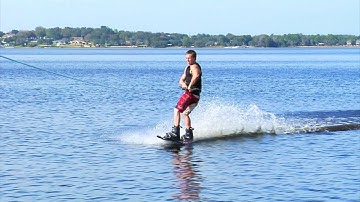 Tail Grab Heelside Backside 180 With Bob Sichel (Front View) - Quick Clip