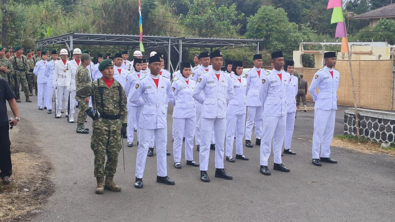 Upacara Penurunan Bendera#17agustus #paskibra #2023 #kabtasikmalaya#upacara17agustus