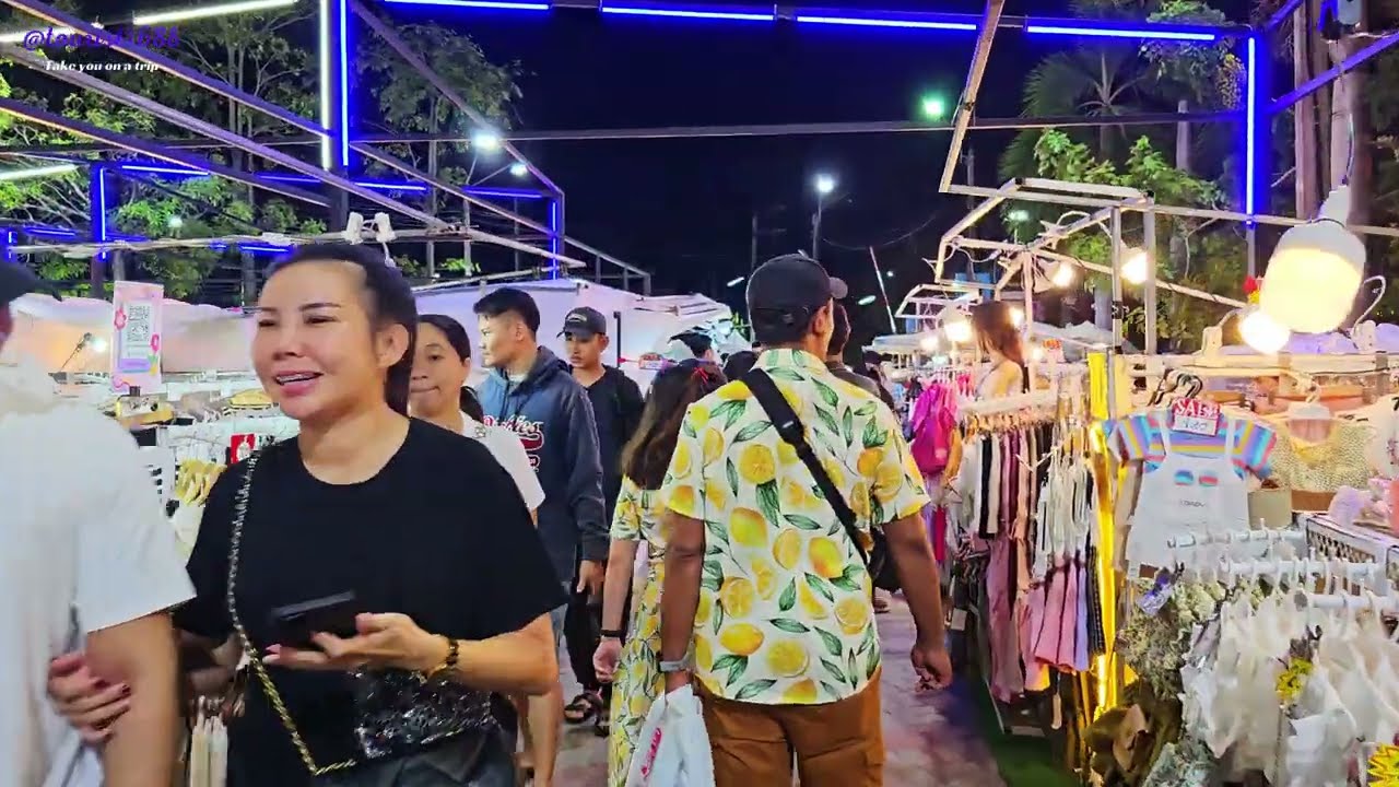 Подробное посещение ночного рынка Hat Yai Greenway: насладитесь ночными покупками и настоящей едой.