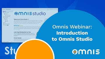 Omnis Webinar: Introduction to Omnis Studio