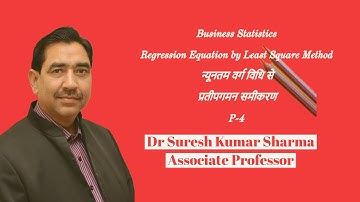Regression Equation # न्यूनतम वर्ग  विधि # Least Square Method#Part- 4 #B.Com/M.Com-ABST/CA/NET-JRF