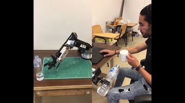 This is How Engineers Drink ! Robot Arm Grab a Water Bottle for Humans !