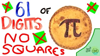 100 Digits of Pi, but all square numbers are dead
