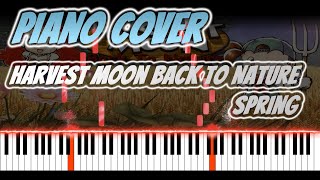 Harvest Moon Back to Nature - Spring | VIDEO GAME PIANO COVER | PIANO TUTORIAL