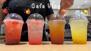 Cafe Vlog | ☕️🤔카페가 아닌 과일가게일지도?🤔🏡 |Cafe or fruit shop | 카페 브이로그 |  4K | 카페알바