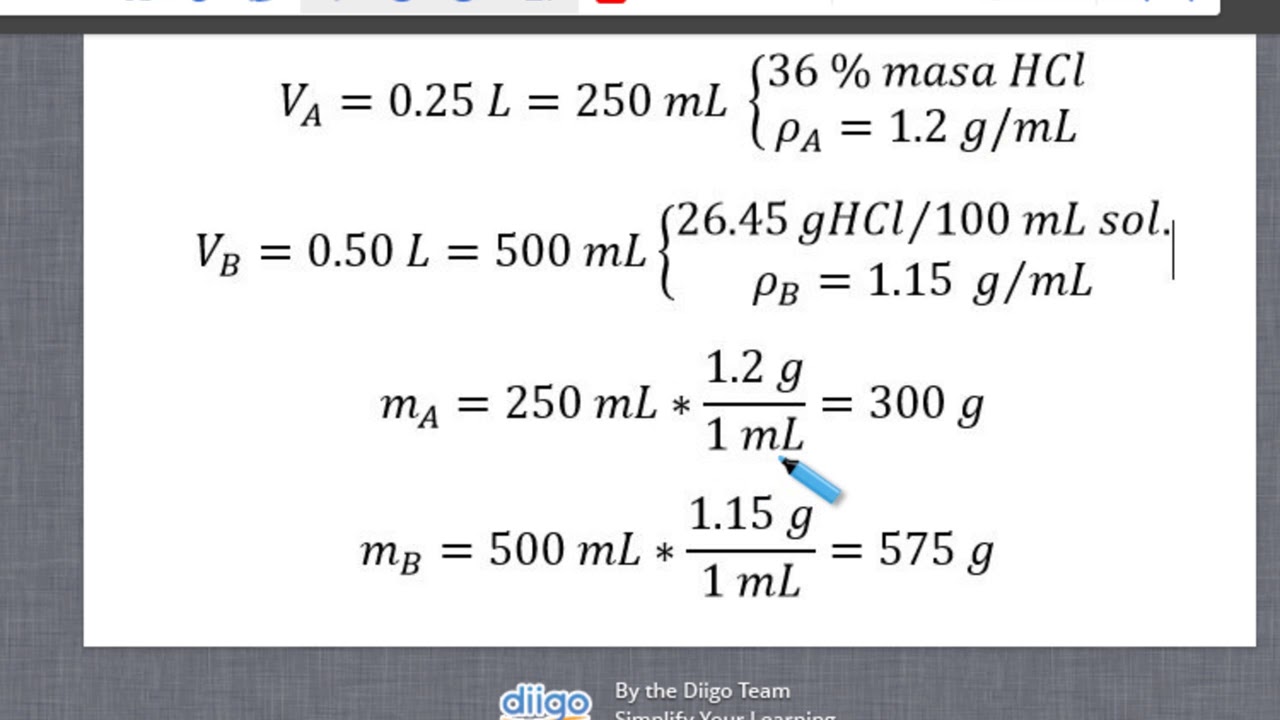Balance de materia sin reacción química YouTube