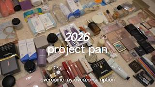 Starting Project Pan in 2026 | Overcoming My Overconsumption | Improving My Beauty Shopping Habits