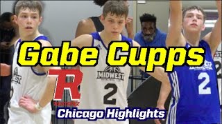 Gabe Cupps FIRST TIME PLAYING 17U w\/ Midwest Basketball Club 3SSB | Recruit Look Chicago Highlights