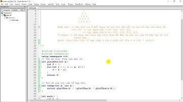Bài 14: in ra tam giác Pascal