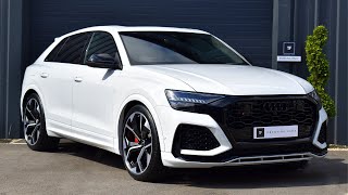 ABSOLUTELY STUNNING GLACIER WHITE AUDI RS Q8 VORSPRUNG!!