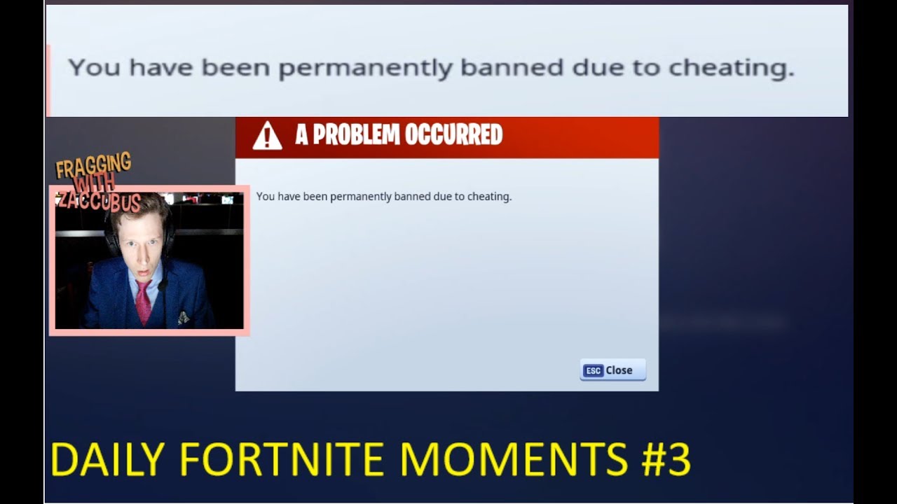 vac banned live on stream fortnite daily wtf moments 3 - fortnite cheating ban