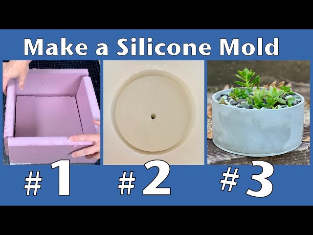 DIY Concrete Silicone Mold For A Larger Planter 