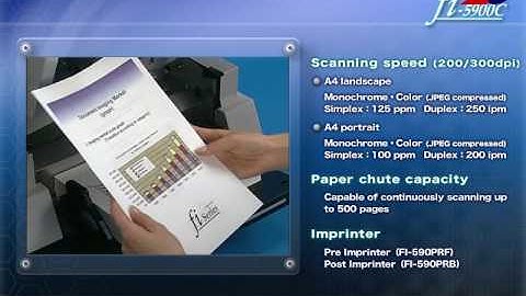 Fujitsu fi-5900C Production Document Scanner from CSG
