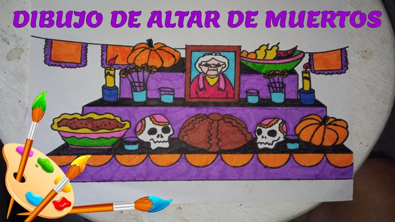 COMO DIBUJAR UN ALTAR DE MUERTOS - FACIL DE HACER 💀💀💀 - thptnganamst.edu.vn