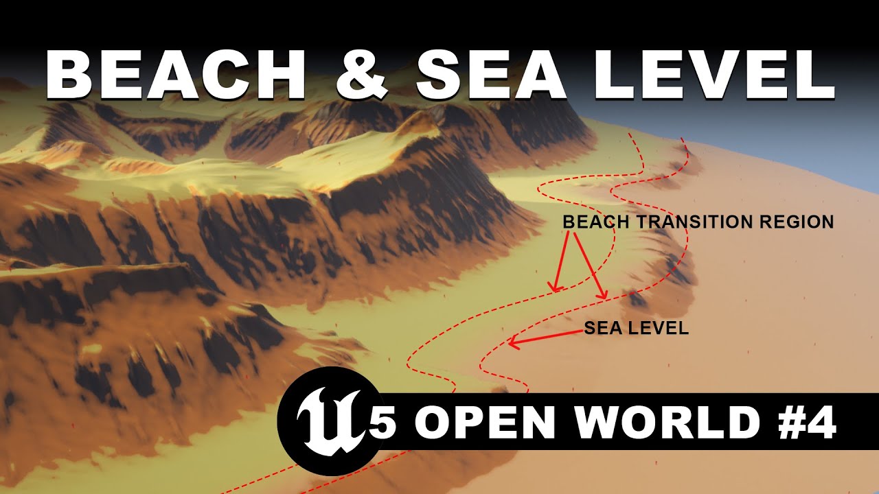 ue5-open-world-4-procedural-landscape-beach-sea-level-youtube
