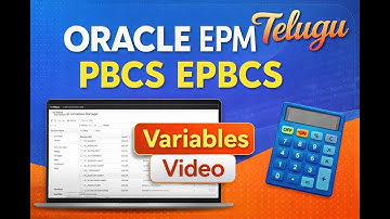 Oracle EPM PBCS Variables (Substantial) Telugu