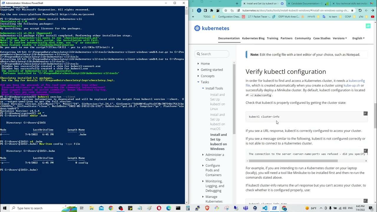 Install kubectl on Windows using Chocolatey YouTube