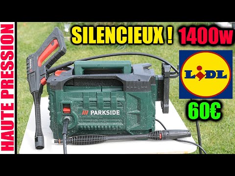 LIDL nettoyeur haute pression PARKSIDE PHDS 110 A1 Silent 74BAR 1400W Pressure Washer SILENCIEUX ! @BricovideoOvh