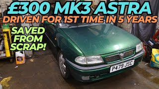 Mk3 Astra Premier: parked since 2018, saved from the crusher! Project potential?