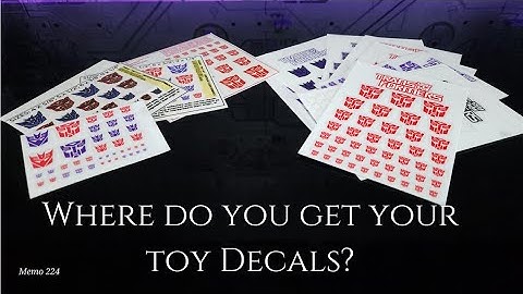 What is your go-to for Toy Decals and Stickers?