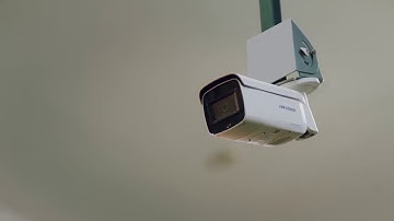Deter intruders with strobe light and audio alarm