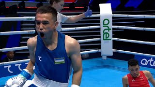 Finals (51KG) BENNAMA BILLAL (FRA) vs DUSMATOV HASANBOY (UZB) | IBA World Boxing Championships 2023