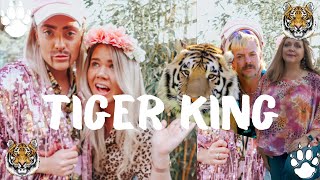 TIGER KING CHALLENGE | Whitney & Megan as Joe Exotic & Carole Baskin | BTS