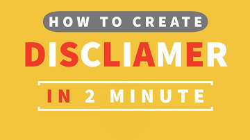 How to create disclaimer page for website ( wordpress & blogger)