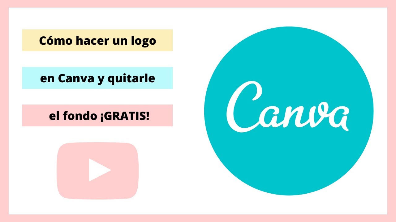 Cómo hacer un logo en CANVA y quitarle el fondo GRATIS - YouTube