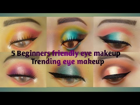 5 Beginners friendly eye makeup tutorial step by step 💄 most trending ...