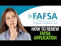 How To Renew Your FAFSA Application (2025)