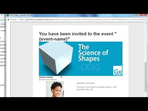 Configuring Event Emails in Adobe Connect