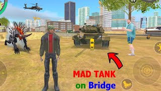Rope Hero 3 (Mad Tank Fight on River Bridge) Russian Military Tank Boom Baam - Android Gameplay HD screenshot 5