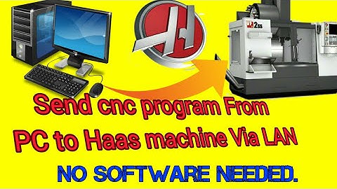 Send Cnc Program From PC To Haas machine Easily.  BY CNC PROGRAMMING IN HINDI AND ENGLISH