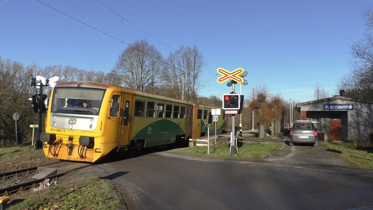 Železniční přejezd Kamenná (CZ) - 10.12.2025 / Railroad crossing