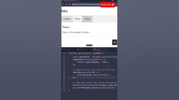 🔥CREATE an INTERACTIVE Tab Menu using pure CSS & Javascript🔥