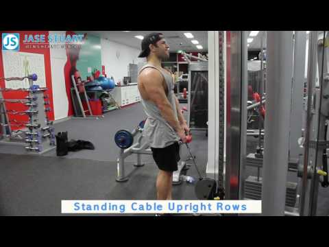 Standing Cable Upright Rows