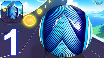 Ball Run Sky - Gameplay Walkthrough Part 1 Level 1-6 (iOS, Android)