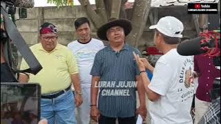 HUJAN BERKAH SAAT LURAH JUJUN PANTAU PEKERJAAN NORMALISASI SS PASIR PANGGANG SEBELUM PEMBONGKARAN,,