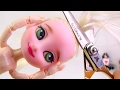 ★리페인팅 미니 베이비돌 엘사 관절인형 만들기/머리자르기(혐주의)★Repainting Frozen Elsa DollMaking Hair Crop Joint Body