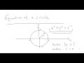 56. WHAT IS THE MATHEMATICAL EQUATION OF A CIRCLE??? (A-level Maths, Pure Maths Video 56)