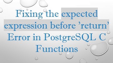 Fixing the expected expression before 
